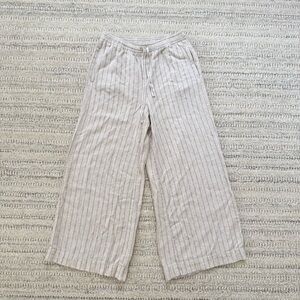 Max Studio London Wide Leg Linen Pants